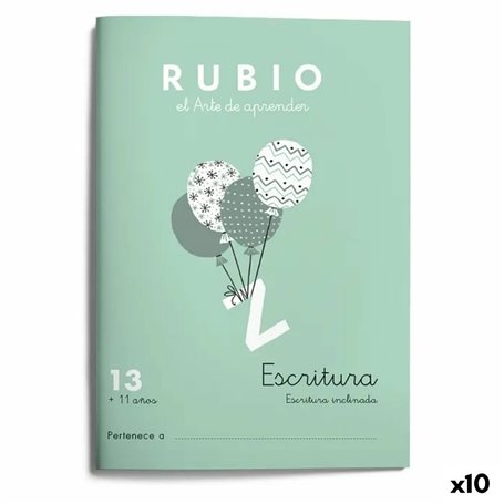 Cahier d'écriture et de calligraphie Rubio Nº13 A5 Espagnol 20 Volets (1 29,99 €