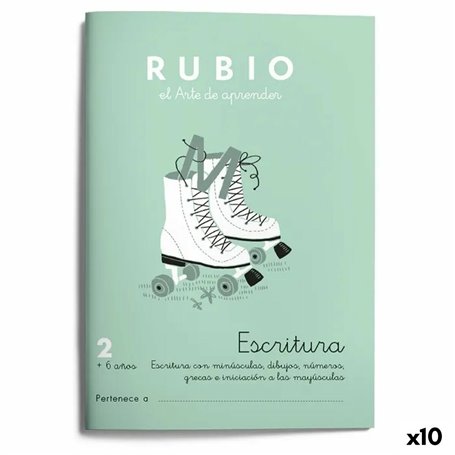 Cahier d'écriture et de calligraphie Rubio Nº2 A5 Espagnol 20 Volets (10 29,99 €