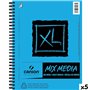 Bloc-notes Canson XL Mix Media Papier Blanc A4 30 Volets 5 Unités 300 g/ 52,99 €