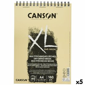 Bloc-notes Canson XL Sand Naturel A4 40 Volets 160 g/m2 5 Unités 52,99 €