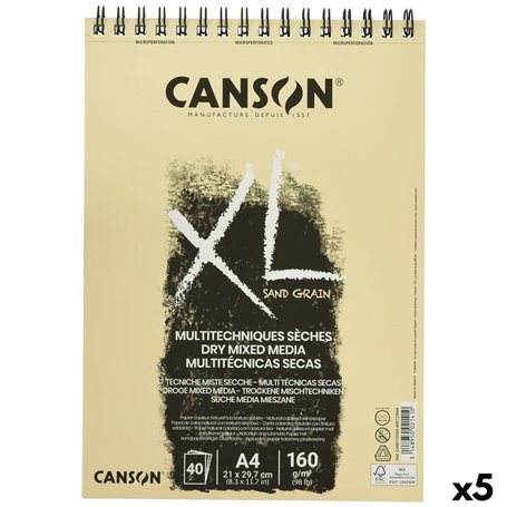 Bloc-notes Canson XL Sand Naturel A4 40 Volets 160 g/m2 5 Unités 52,99 €