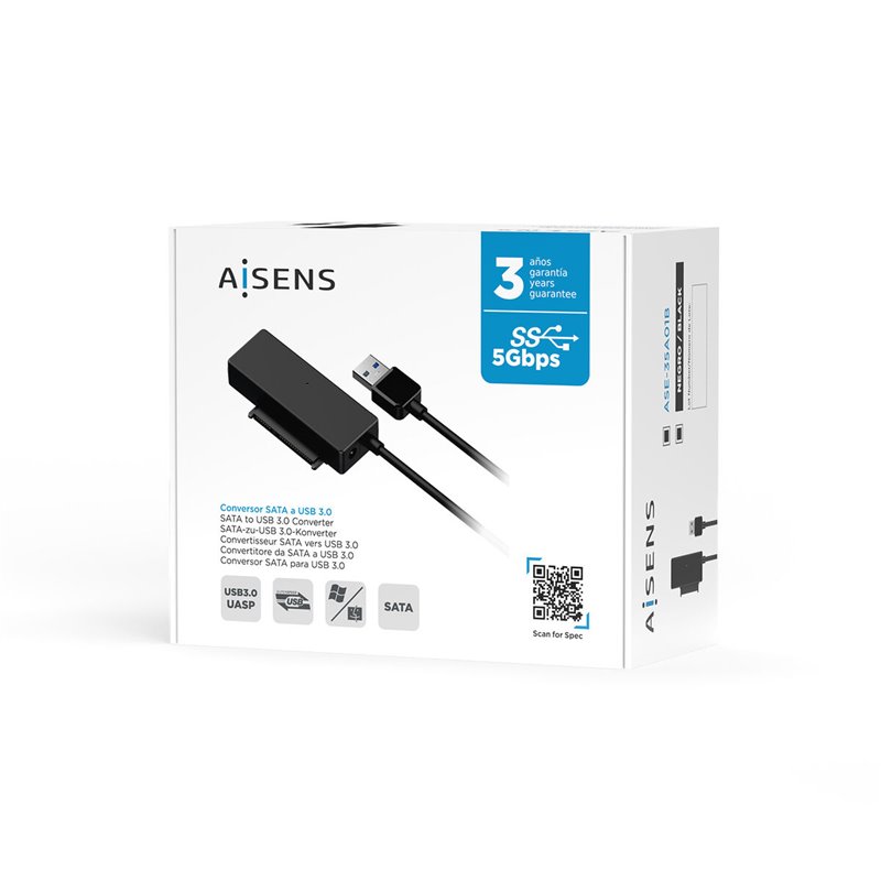 Image secondaire de Adaptateur USB vers SATA pour Disque Dur Aisens