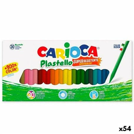 Crayons gras de couleur Carioca Plastello Multicouleur (54 Unités) 159,99 €