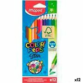 Crayons de couleur Maped Color' Peps Star Multicouleur 12 Pièces (12 Uni 37,99 €