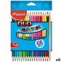 Crayons de couleur Maped Duo Color' Peps\t Multicouleur 18 Pièces Double  61,99 €