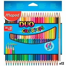Crayons de couleur Maped Duo Color' Peps\t Multicouleur 24 Pièces Double  76,99 €