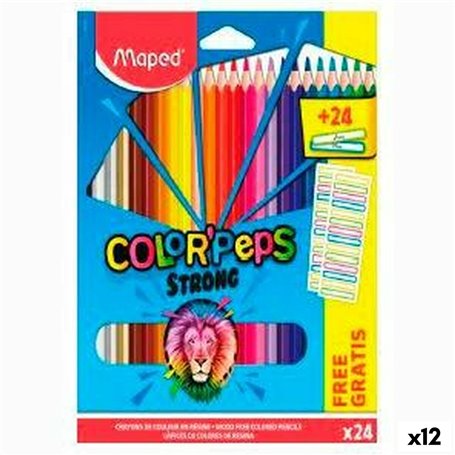 Crayons de couleur Maped Color' Peps Multicouleur 24 Pièces (12 Unités) 57,99 €