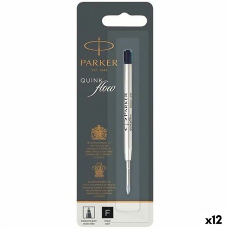 Recharge pour stylo Parker Quink Flow Noir 0,8 mm (12 Unités) 50,99 €