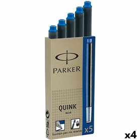 Recharge dencre de stylo plume Parker Quink Ink 5 Pièces Bleu 0,7 mm (4  29,99 €