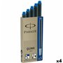 Recharge dencre de stylo plume Parker Quink Ink 5 Pièces Bleu 0,7 mm (4  29,99 €