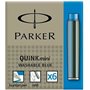Recharge dencre de stylo plume Parker Quink Mini 6 Pièces Bleu (30 Unité 62,99 €