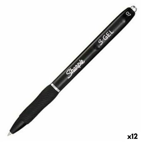 Stylo gel Sharpie S-Gel Rétractile Noir 0,7 mm (12 Unités) 30,99 €