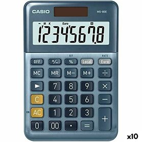 Calculatrice Casio MS-80E Bleu (10 Unités) 149,99 €