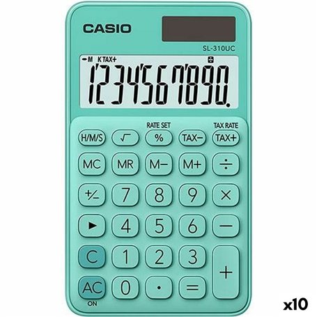 Calculatrice Casio SL-310UC Vert (10 Unités) 99,99 €