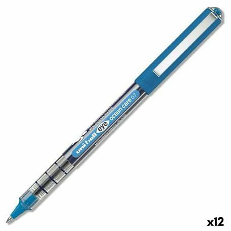 stylo à encre liquide Uni-Ball Eye Ocean Care Bleu 0,7 mm (12 Unités) 32,99 €