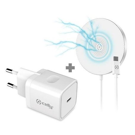 Chargeur mural Celly Magchargekit Blanc 20 W 2100 W 45,99 €