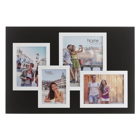 Cadre photo 62 x 1,2 x 42 cm Verre Noir Blanc DMF 40,99 €