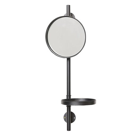 Miroir mural 22 x 20 x 60 cm Verre Noir Métal 79,99 €