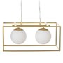 Suspension 45 x 20 x 20 cm Verre Doré Métal Blanc 149,99 €