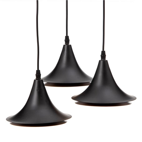 Suspension 36 x 36 x 130 cm Noir Doré Métal Ø 18,5 cm 119,99 €