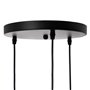 Suspension 36 x 36 x 130 cm Noir Doré Métal Ø 18,5 cm 119,99 €