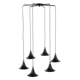 Suspension 51,5 x 51,5 x 100 cm Noir Doré Métal Ø 18,5 cm 189,99 €