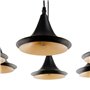 Suspension 51,5 x 51,5 x 100 cm Noir Doré Métal Ø 18,5 cm 189,99 €