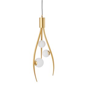 Suspension 22 x 22 x 120 cm Verre Doré Métal 139,99 €