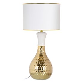 Lampe de bureau 34 x 34 x 51 cm Céramique Doré Blanc 189,99 €