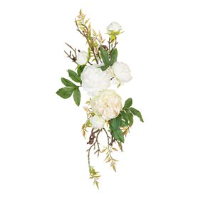 Fleurs décoratives 65 x 30 x 18 cm Blanc Pivoine 92,99 €