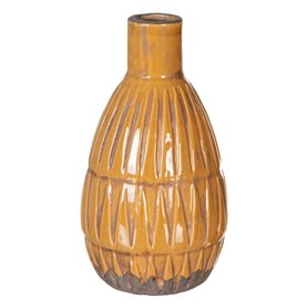 Vase 14 x 14 x 25,5 cm Céramique Moutarde 39,99 €
