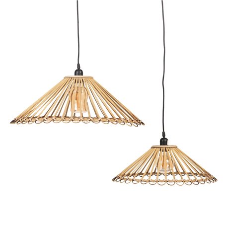 Suspension 57 x 57 x 20,5 cm Naturel Bambou (2 Unités) 219,99 €