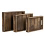 Plateau apéritif 48 x 32 x 6 cm Naturel Bois d'épicéa 3 Pièces 97,99 €