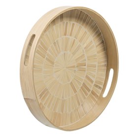 Plateau apéritif Beige Bambou 35 x 35 x 5 cm Bois MDF 46,99 €