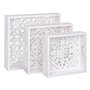 Plateau apéritif 39 x 39 x 9 cm Blanc 3 Pièces DMF 119,99 €