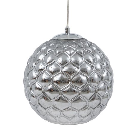 Suspension Verre Argent Fer Ø 20 cm 23 x 23 x 21,5 cm 129,99 €