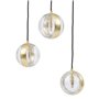 Suspension 15 x 15 x 120 cm Verre Doré Fer Ø 15 cm 279,99 €