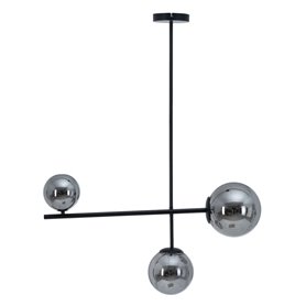 Suspension Ø 14 cm 70 x 18 x 90 cm Verre Noir Métal 139,99 €