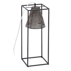 Lampadaire Noir Doré Métal 20 x 20 x 57 cm 119,99 €