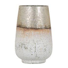 Vase Verre Doré Blanc 17 x 17 x 25 cm 76,99 €