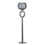 Bougeoir 13 x 13 x 56 cm Verre Gris Métal Argent 80,99 €