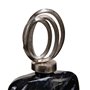 Vase 23 x 13 x 41 cm Verre Noir Métal Argent 109,99 €