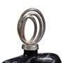 Vase 28 x 14 x 48 cm Verre Noir Métal Argent 159,99 €