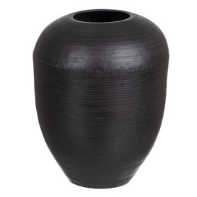 Vase 25,5 x 25,5 x 33 cm Noir Aluminium 101,99 €