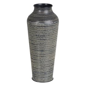 Vase 20 x 20 x 49,5 cm Noir Aluminium 105,99 €