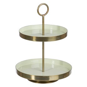 Plateau apéritif 30 x 30 x 40,5 cm Doré Vert Fer 88,99 €