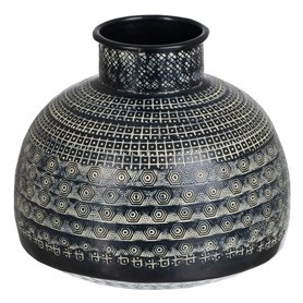 Vase 20,5 x 20,5 x 18 cm Noir Aluminium 55,99 €