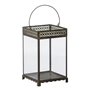 Lanterne Bougeoir Verre Doré Métal 18 x 18 x 29 cm 79,99 €