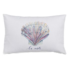 Coussin 100 % coton Coquillages 45 x 30 cm 39,99 €