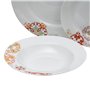 Assietes 18 Pièces Porcelaine Bordeaux 1 cm Moutarde 153,99 €